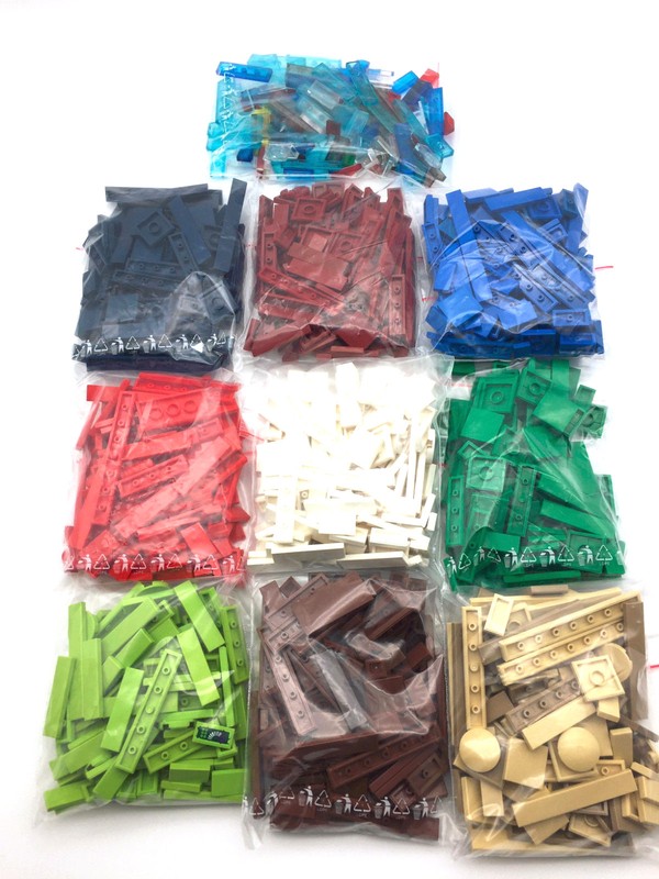 LegoÂ® Fliesen 100  Braun Tan Rot Blau GrÃ¼N Transparent Dark Red Blue Orange
