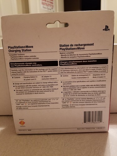 SONY PLAYSTATION MOVE CHARGING STATION PS3 OEM New ps3