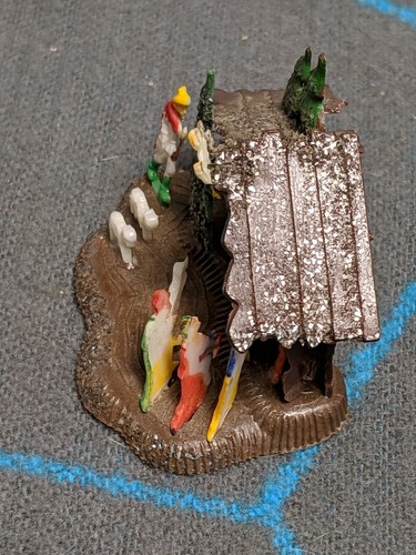 Miniature Plastic Nativity Scene Made In Hong Kong