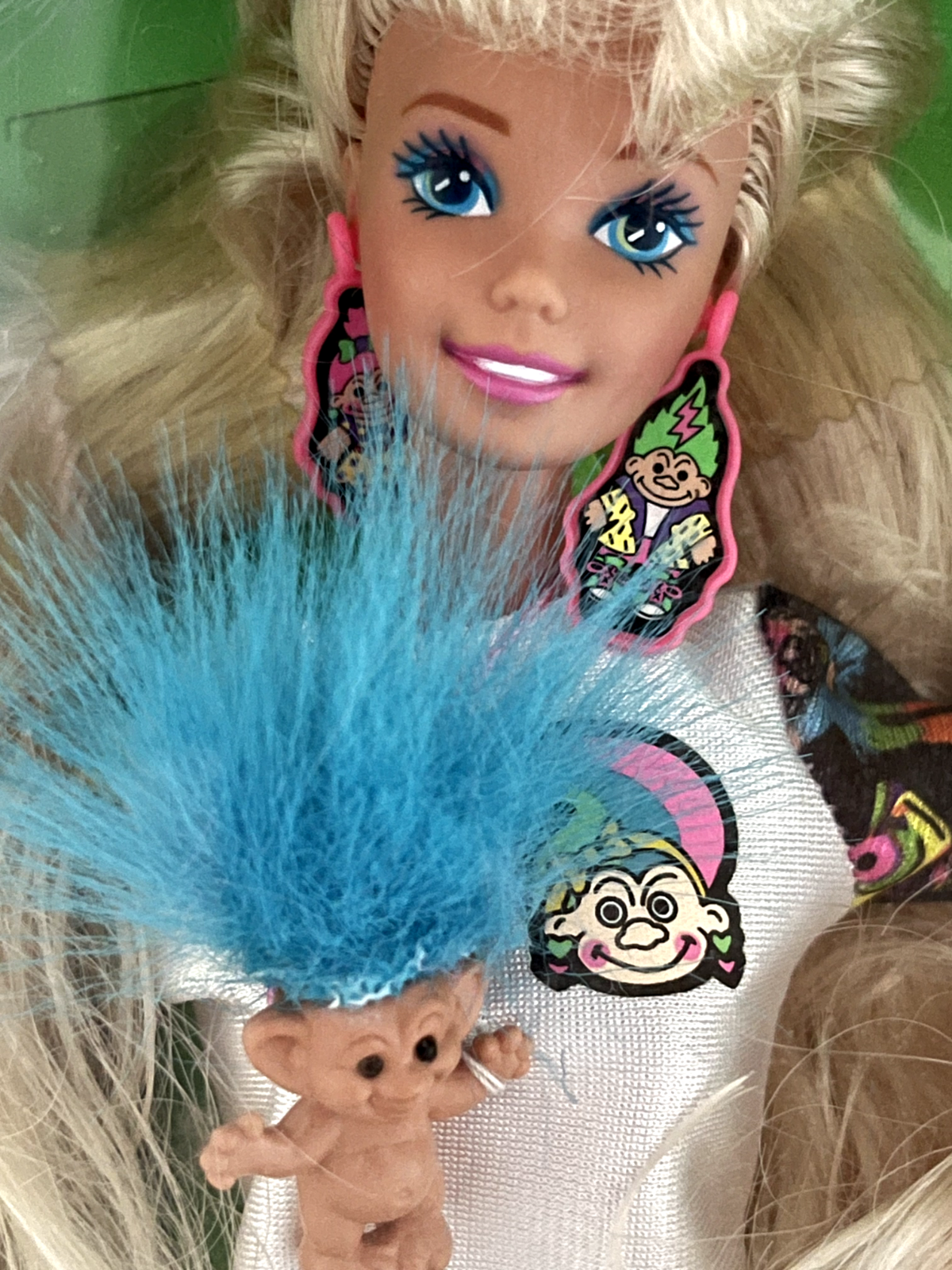 Troll Barbie Doll with Mini Troll Doll  Mattel 10257 NIB 1992