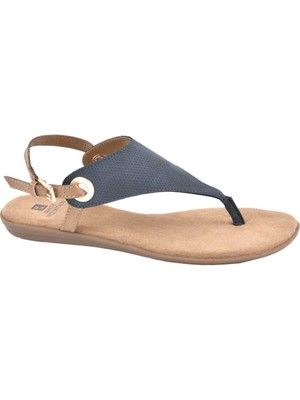 JOURNEE COLLECTION Женские темно-синие сандалии без шнуровки London с мягкой подкладкой, 6 м