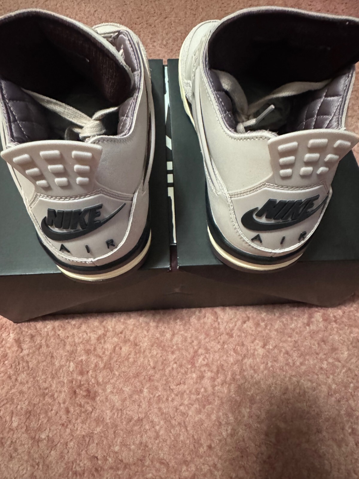 Pre-owned Jordan A Ma Maniere Amm Wmns Nike  Iv 4 Fossil Stone Fz4810-200 - Size 11.5w/10m In Pink
