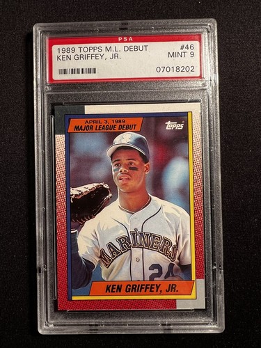 1989 Topps Major League DEBUT Ken Griffey JR PSA 9 1990
