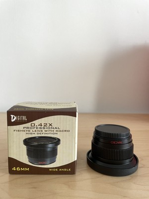 Digital Concepts 0.42x Fisheye Lens With Macro 46mm. NEW!