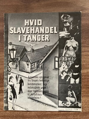 The White Slavery Racket Mike Steel 1957 Danish Movie Program