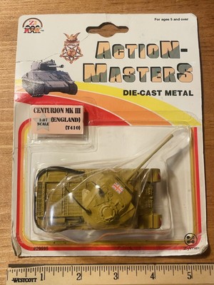 1993 Zylmex T410 Centurion MK III England Tank 1:87 HO Die-cast Action Masters