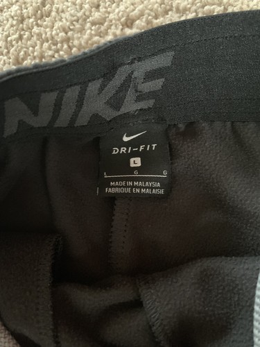 EUC NIKE Youth Boys Therma Dri-Fit Athletic Pants Dark Gray Size L