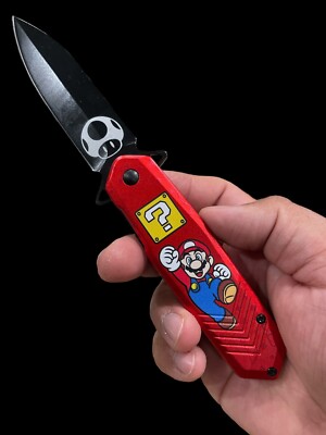 Video Game Themed Spring Assited Pocket Knife -High Quality Folding Knife - 63G