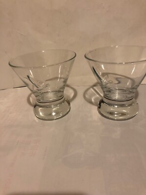 1 Lot 6 Grey Goose Stemless Martini Glasses 2019 Holiday Gift Set