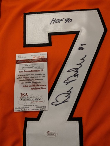 Bill Barber Signed Jersey Autographed Custom Jersey Philadelphia Flyers JSA COA