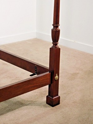 BAKER Furniture Company ENGLISH CLASSICS Queen Figured Mahogany Bed