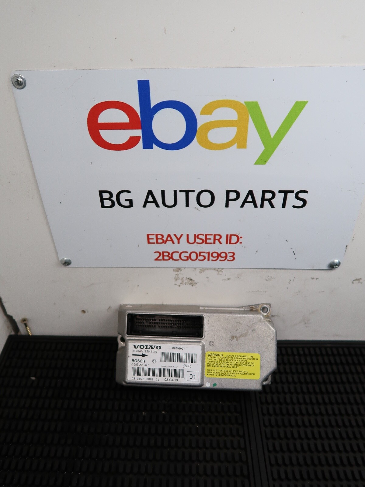 Ｔ 03-06 VOLVO XC90 GENUINE SRS BAG CONTROL MODULE SENSOR OEM