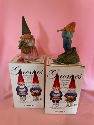 PAIR ENESCO Klaus Wickl Gnomes Smaller Pieces Columbine and Ollie