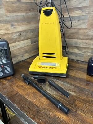 Carpet Pro Vacuum CPU-1T Heavy Duty Commercial Cleaner works good w some attachm