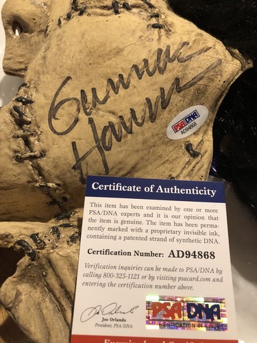 Gunnar Hansen Signed Leatherface Mask With COA Texas Chainsaw Massacre PSA/DNA