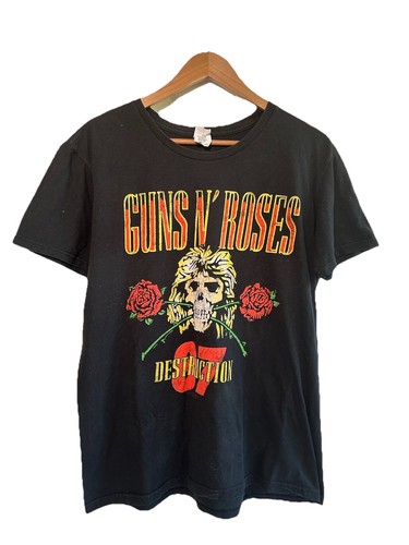 本物 90’s Guns N' Roses 拳銃×トランプ×薔薇 Tシャツ 本物 90's Guns N' Roses 拳銃×トランプ×薔薇 Tシャツ（古着 00s