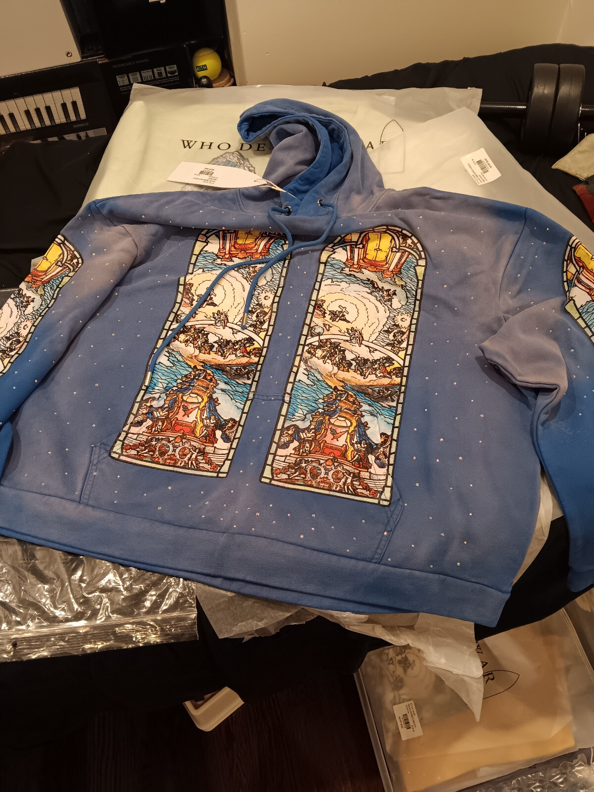 スウェット・トレーナー WHO DECIDES WAR Apparent Hoodie Indigo Who Decides War Apparent Cotton Hoodie | Saks Fifth Avenue