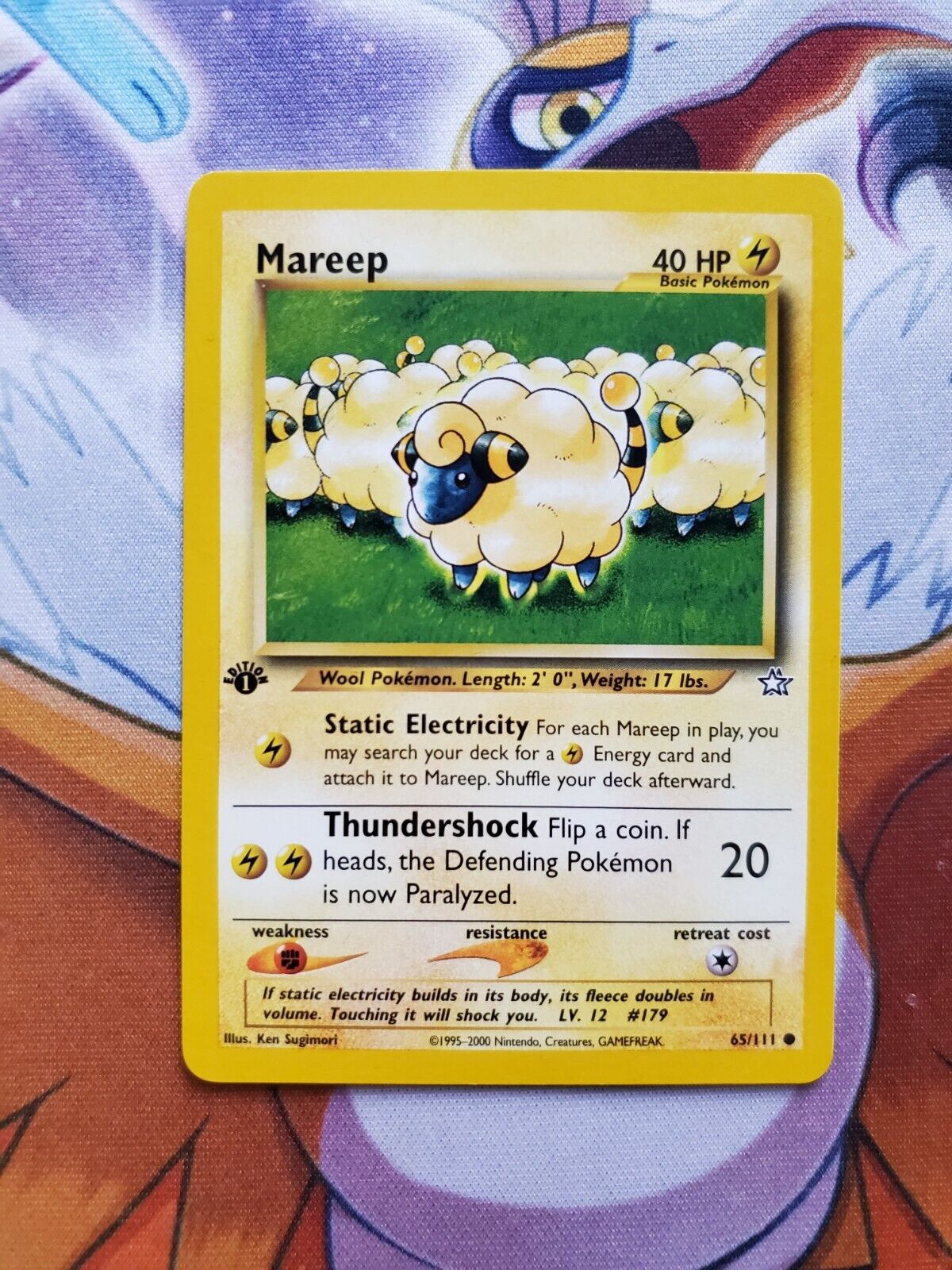 Mareep 65/111 1st Edition Common Neo Genesis Pokemon Card Mareep 65/111 1st Edition Common Neo Genesis Pokemon Card