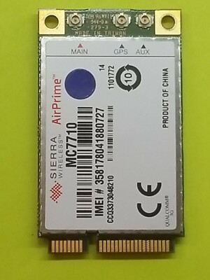 Sierra Wireless MC7710 LTE,DC-HSPA+,HSPA+,HSDPA,HSUPA,WCDMA,GSM,GPRS,EDGE,GPS