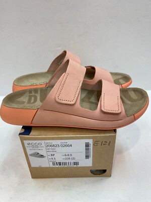 Women's ECCO 2ND Cozmo Two Band Slide Dusty Peach  206823 02654