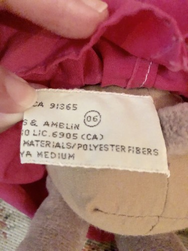 Applause Mouse Girl With Dress Plush 11”