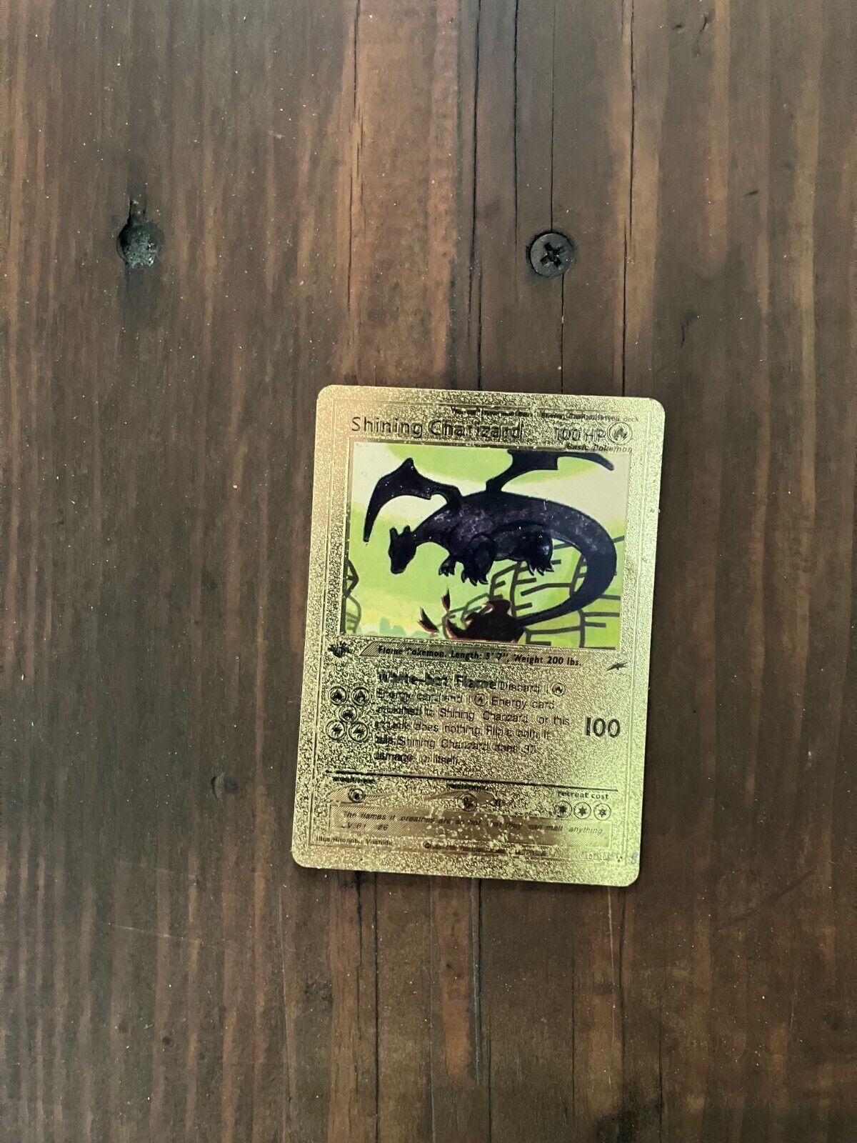 Shining Charizard 107/105 Gold Card Pokemon Card 1st Edition Shining Charizard 107/105 Gold Card Pokemon Card 1st Edition