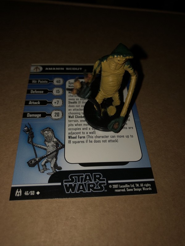 Star Wars Miniatures - 46/60 - Amanin Scout - Fringe