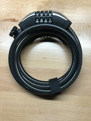 Giant Surelock Flex Key COIL 15 Cable Lock 15mm x 185cm Black//Silver Bike Lock