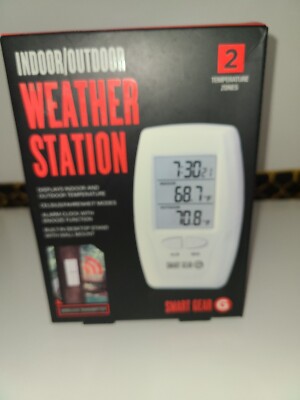 new Smart Gear Indoor Outdoor Weather Station 2 temperature zones B4