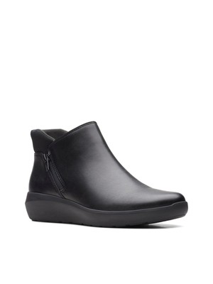 КОЛЛЕКЦИЯ CLARKS, женские черные ботильоны на танкетке с круглым носком и застежкой-молнией Kayleigh, 9,5 М