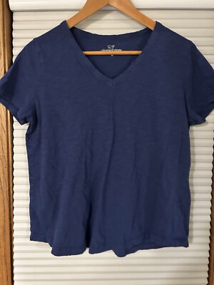 Vineyard Vines Women s Cotton V Neck Tee Size Medium