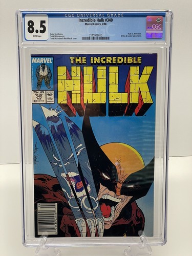 Incredible Hulk #340 (1988) CGC 8.5 Marvel Key Issue Comic