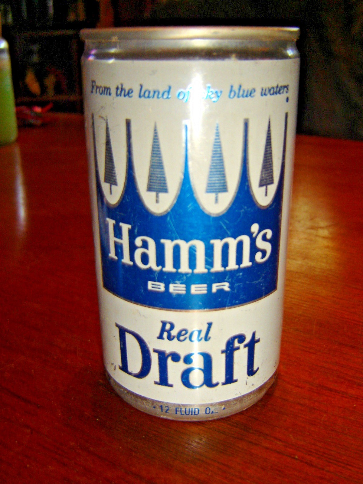 Hamm's Real Draft All Aluminum Empty Beer Can