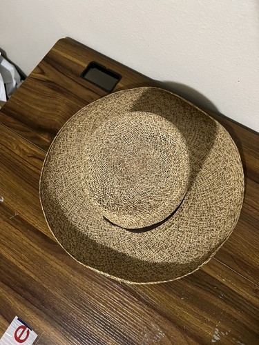 MAKINS NYC BEIGE FEDORA TRILBY USA MADE HAT STRAW