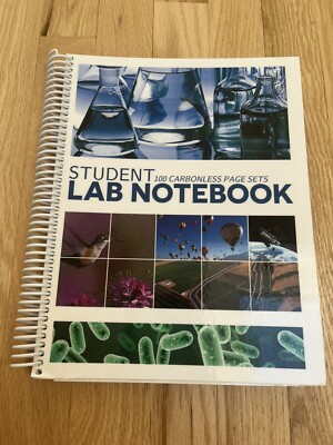 Student 100 Carbonless Page Set Lab Notebook Used