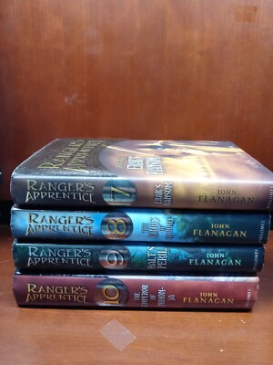 Lot of 4 Ranger's Apprentice Book Series 7, 8. 9 & 10 Hardback John Flanagan