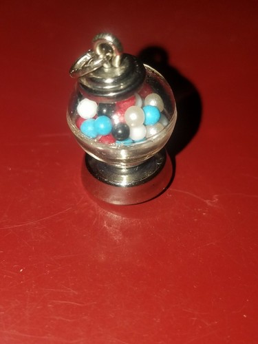 Vintage BEAU Sterling Gumball Machine charm, RARE
