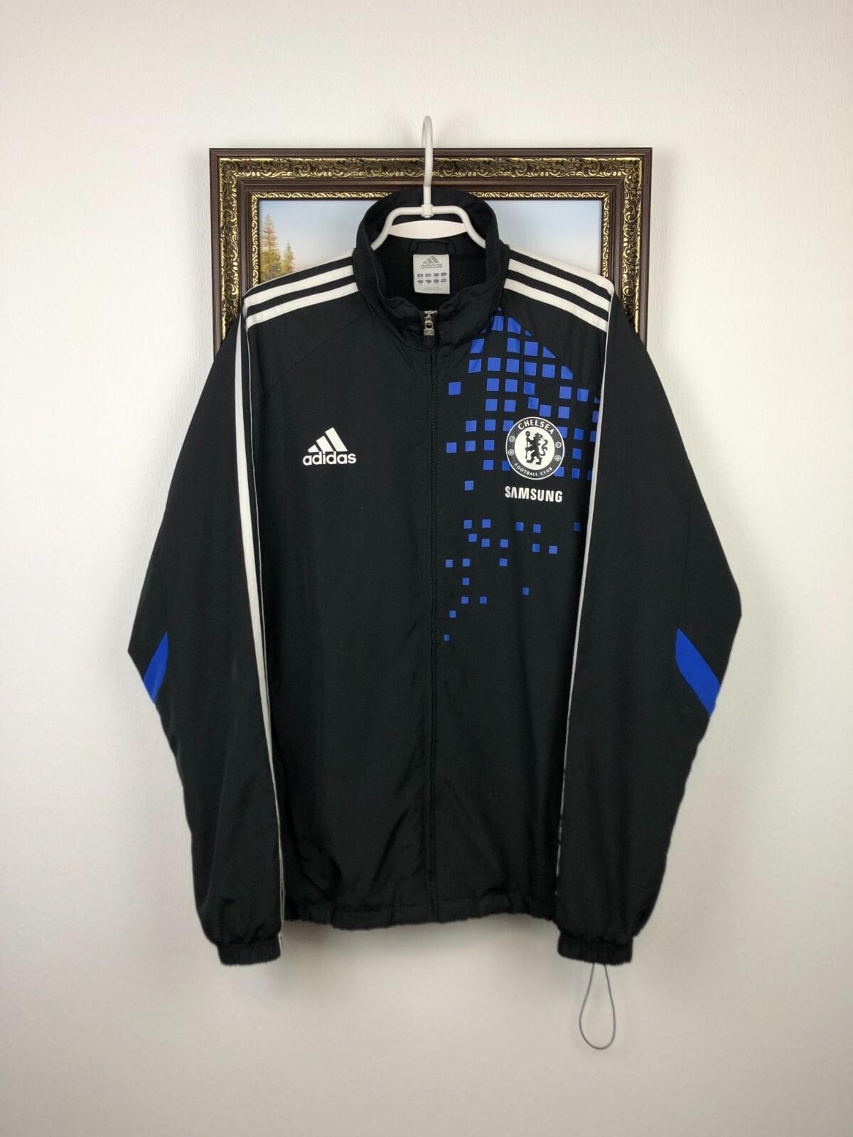 Vintage Adidas Chelsea Football Jacket Soccer Track Top Mens