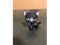 LITTLEST PET SHOP LPS#336 black cat pink nose g//b eyes