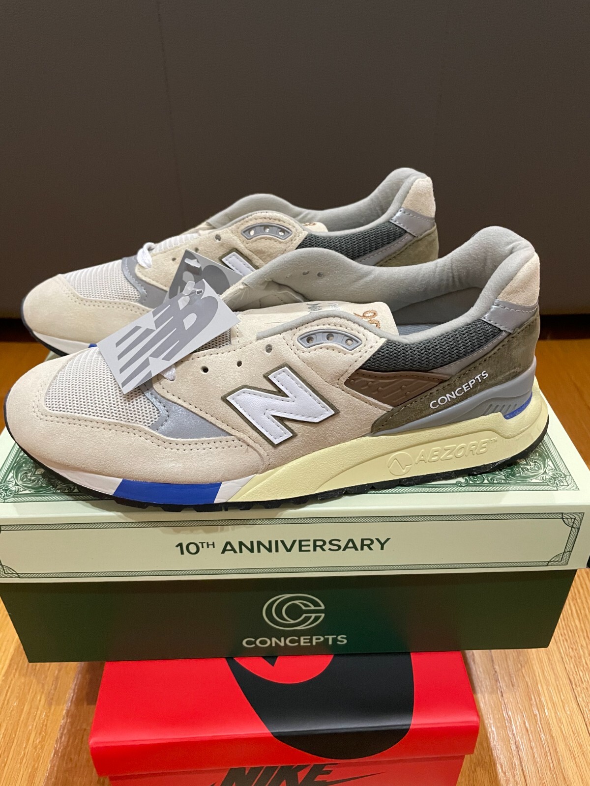 ★New Balance x CONCEPTS★コラボ★U998CN★追跡可 New Balance x Concepts 998 Made in USA 'Esruc' U998CN