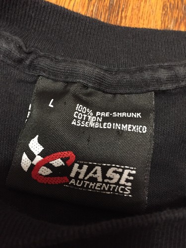 vintage 90s Dale Earnhardt Black T-Shirt The Man Sz L NASCAR USA made