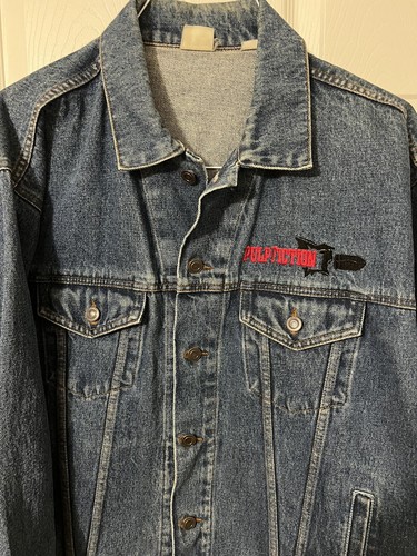 Vintage Pulp Fiction Denim Jacket XL 90's Movie Promo Vintage Pulp Fiction Denim Jacket XL 90's Movie Promo