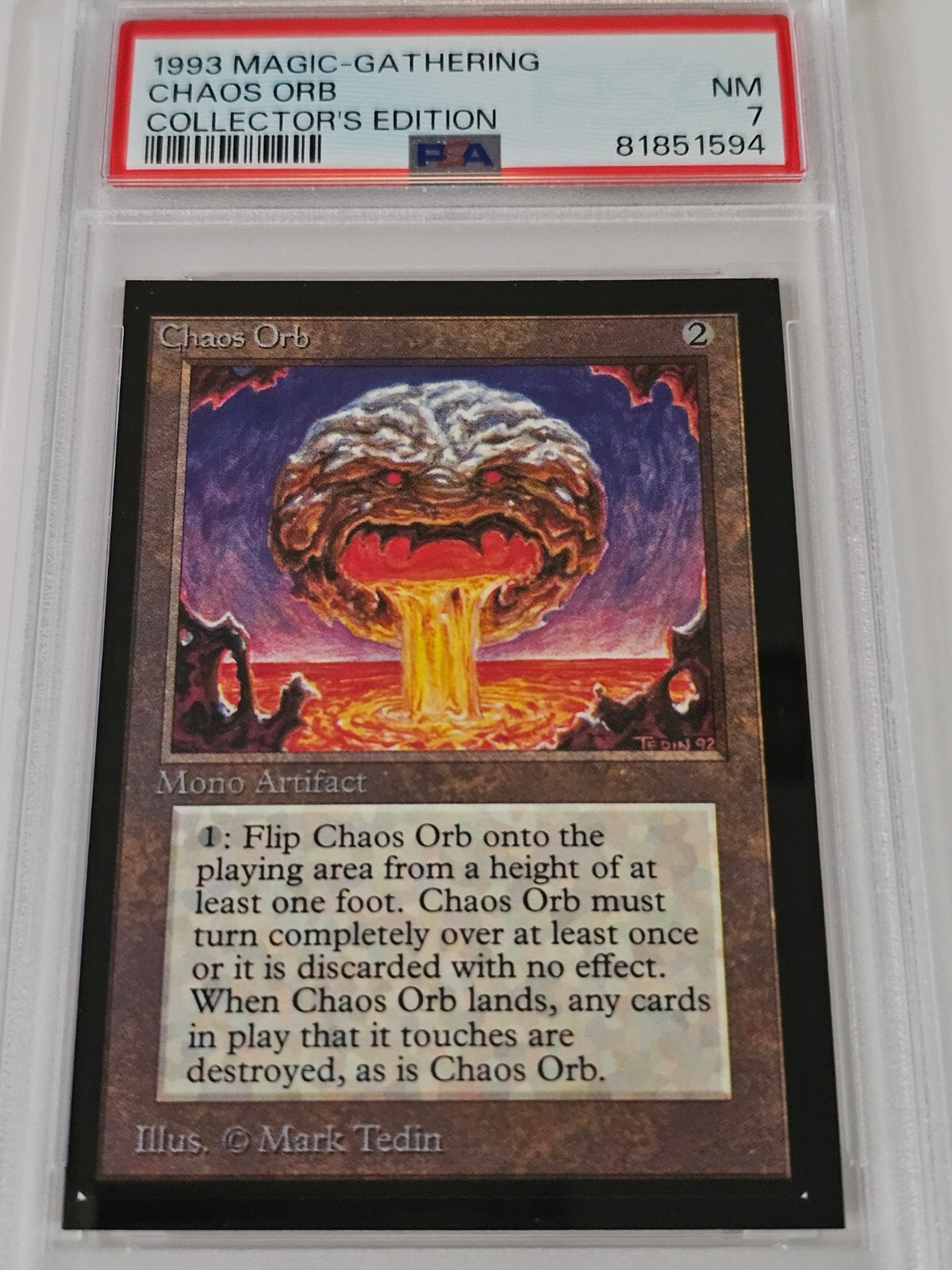 マジック：ザ・ギャザリング Chaos Orb LEB Inked Chaos Orb - MTG Magic the Gathering - OVERSIZED JUMBO - LP