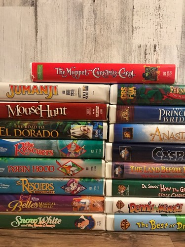 Lot Of 17 VHS Child Movies Disney The Classics Dreamworks WB MGM MCA CBS TRISTAR