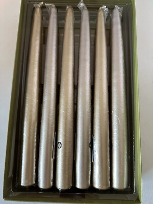 Yankee Candle Unscented 10'' Taper Candles Elegant Gold - Box of 12