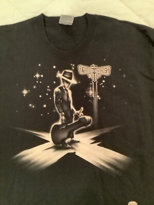 Liquid Blue 1997 Cosmic Crossroads/Three Finger Joe  mens XXL black Tee Shirt