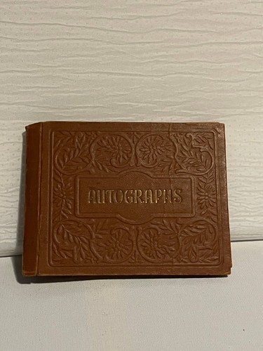 Vintage 1941-2 Grade School Autograph Book 7th Grade California