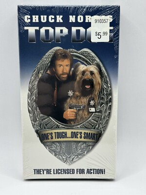 Top Dog (VHS, 1995) Chuck Norris Crime fighting pet movie NEW FACTORY SEALED