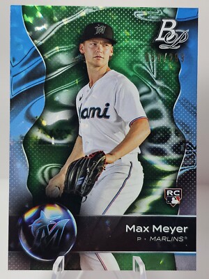 2023 Bowman Platinum Max Meyer Rookie Aqua Ice Foil 50/299 Marlins