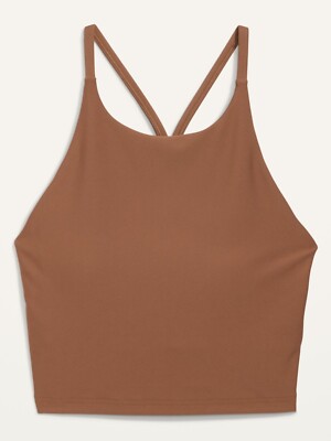 Old Navy Women s Light Support PowerSoft Longline Sports Bra Date Palm Size 4X